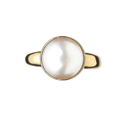 Plain pearl ring new arrivals