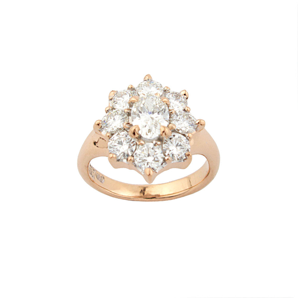 Marilyn Ring with Diamonds in 18ct Rose Gold