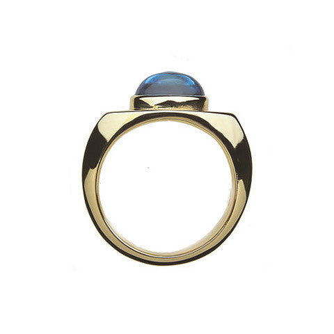 Page Sargisson Light Blue Sapphire Signet Ring