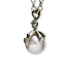 Queen Orb Pendant in 9ct White Gold with White South Sea Pearl and Diamonds