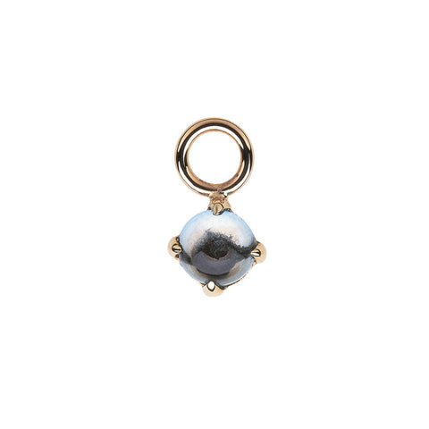 Claw Stone Drop with Blue Topaz in 9ct Ina Gold
