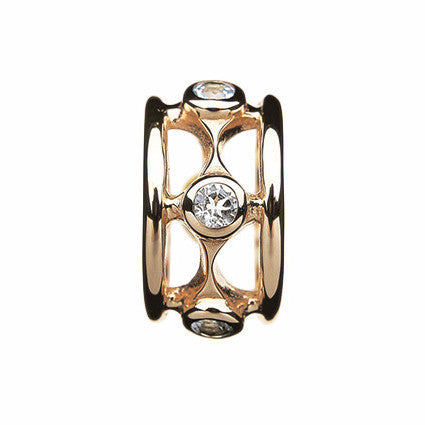 Princess Ring with Diamonds in 9ct Ina Gold