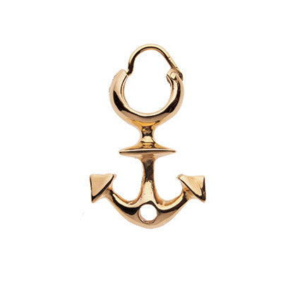 Anchor Earring in 9ct Ina Gold