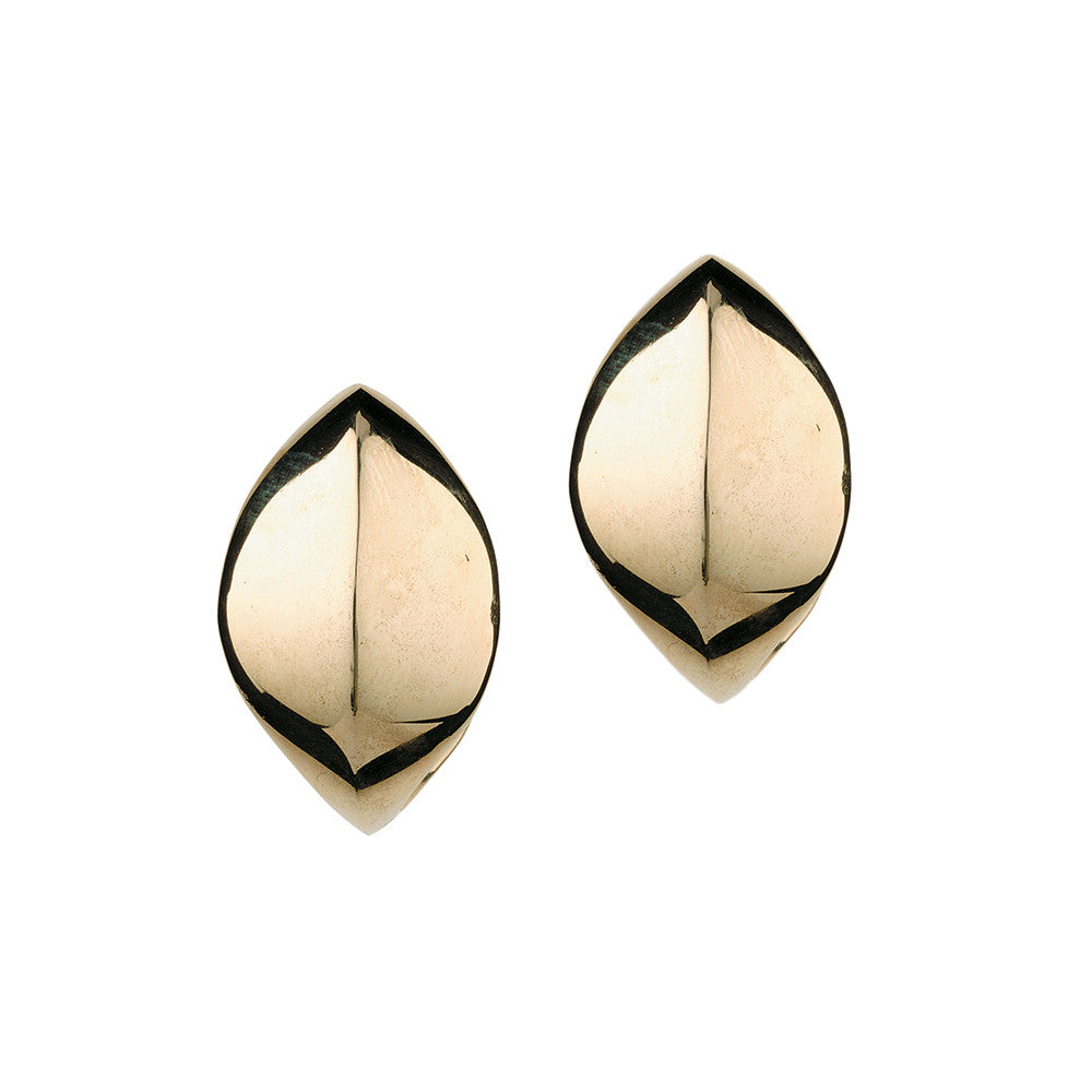 Leaf Cufflink in 9ct Ina Gold