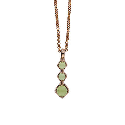 Luscious Pendant with Facetted Peridot in 9ct Gold