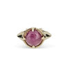Skeletal Ring with Pink Tourmaline on 9ct Ina Gold