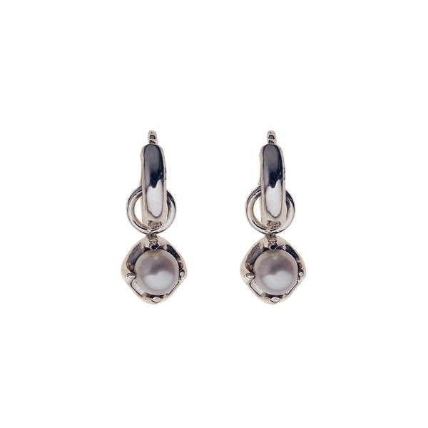 Luscious Drops with White Fresh Water Pearls in 9ct Gold
