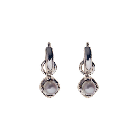 Luscious Drops with White Fresh Water Pearls in 9ct Gold
