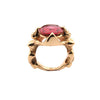 Goddess Ring with Pink Tourmaline in 9ct Ina Gold