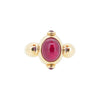 Love Ring with  Rubies in 9ct Ina Gold