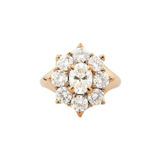 Marilyn Ring with Diamonds in 18ct Rose Gold