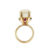 The Rock Ring with Citrine and Rubies in 9ct Ina Gold