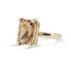 The Rock Ring with cushion-cut Morganite in 9ct Ina Gold
