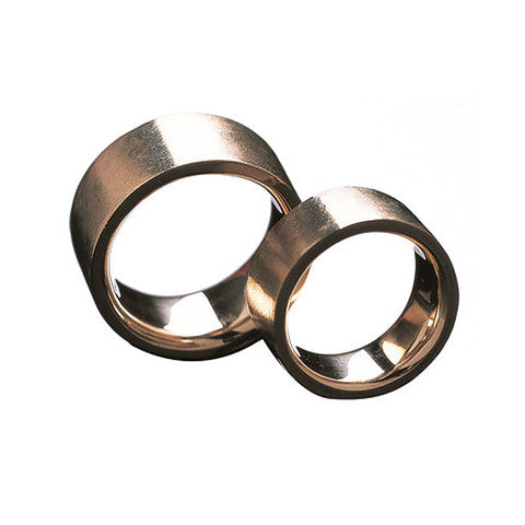 Flat Matte Rings in 9ct Ina Gold