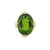 Large Majesty Ring with Peridot in 9ct Gold