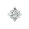 Rita Ring with Diamonds in 18ct White Gold
