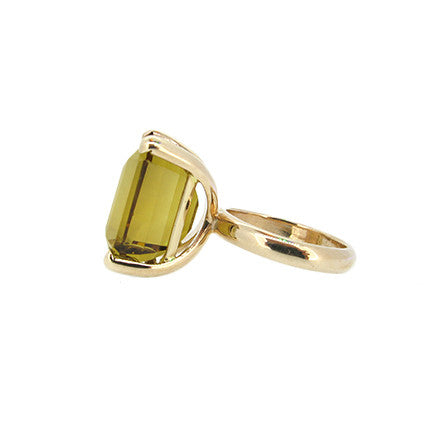 The Rock Ring with Citrine in 9ct Ina Gold