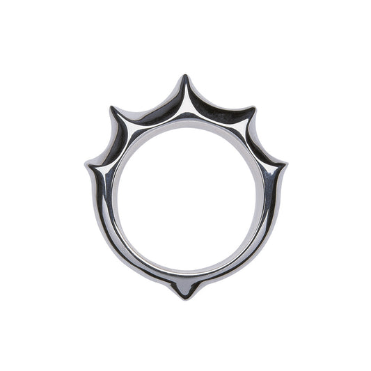Tooth Ringing 9ct White Gold (side)