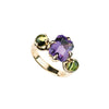 Edwardian Ring with Amethyst and Peridot in 9ct Ina Gold